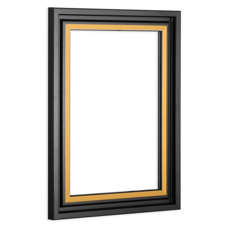 Schattenfugenrahmen Schwarz matt für Acrylglas & Aludibond - Drucke
