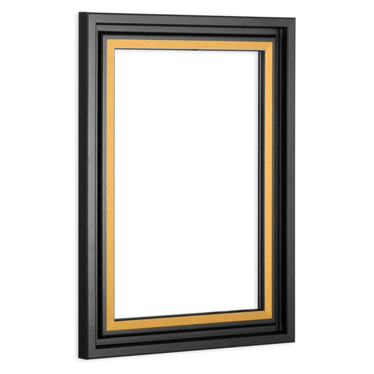 Schattenfugenrahmen Schwarz matt für Acrylglas & Aludibond - Drucke