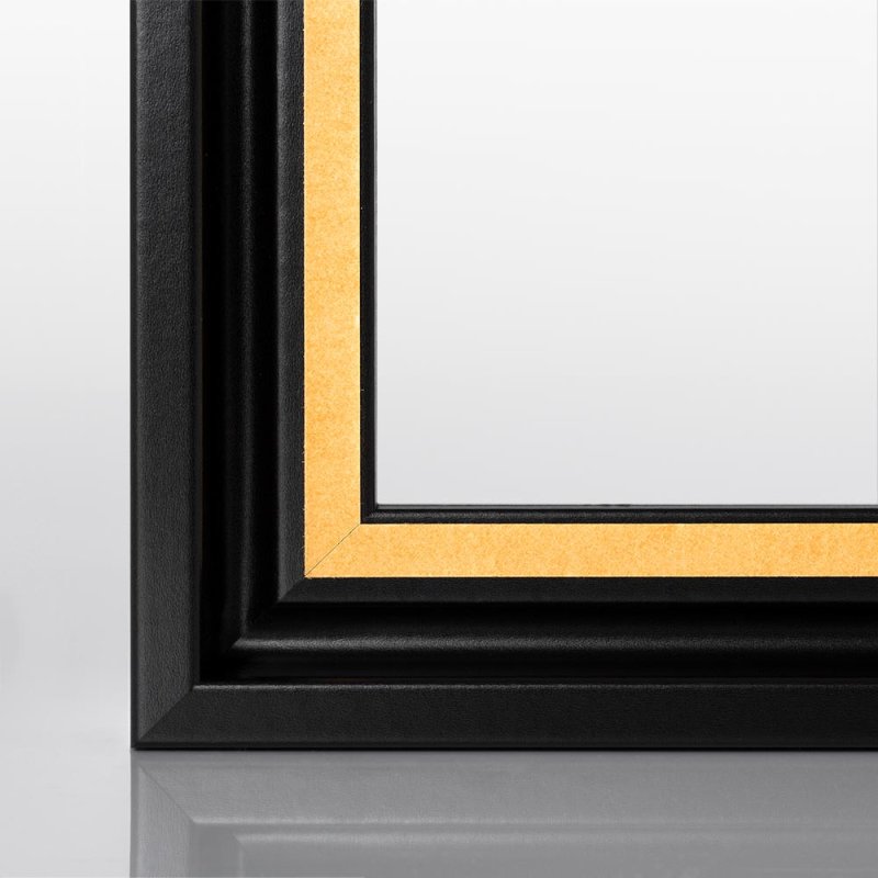 Schattenfugenrahmen Schwarz matt für Acrylglas & Aludibond - Drucke