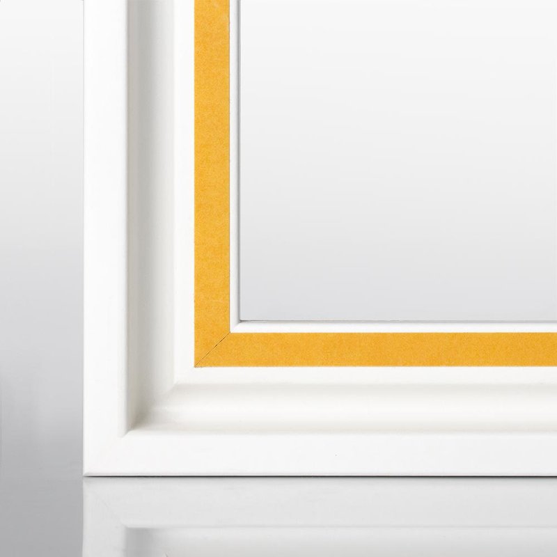 Schattenfugenrahmen Weiß matt für Acrylglas & Aludibond - Drucke